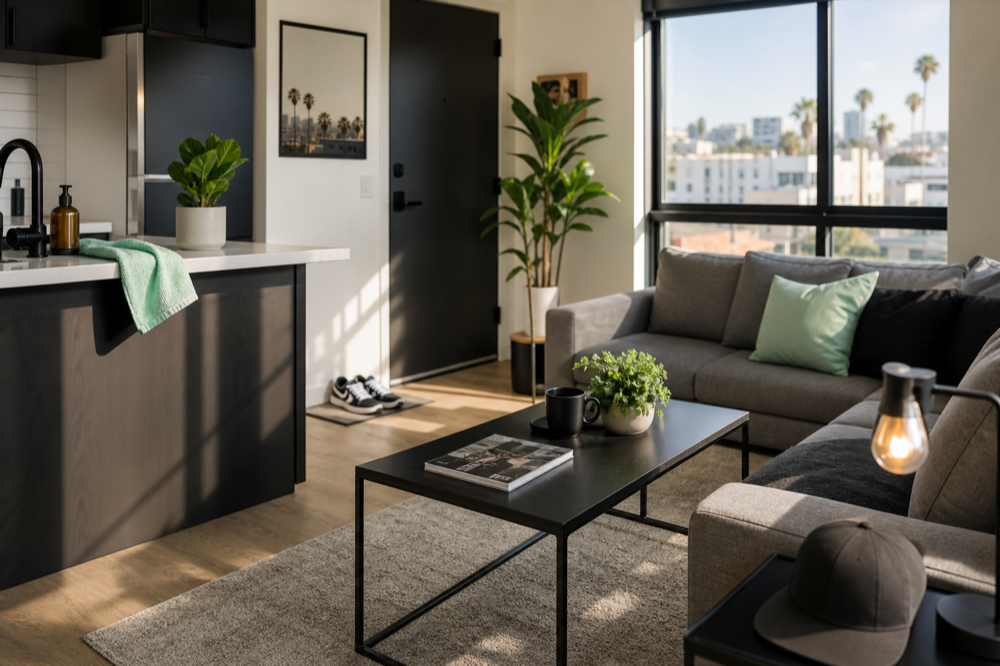 Stylish tidy apartment ready for guests